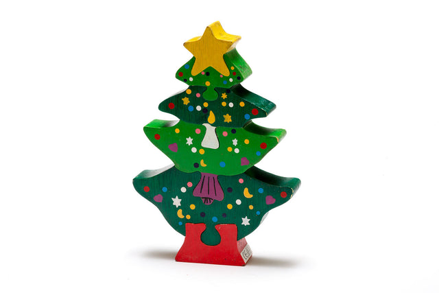 Fair Trade Wooden Xmas Tree Puzzle