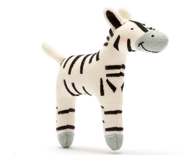 Knitted Organic Cotton Scandi Zebra