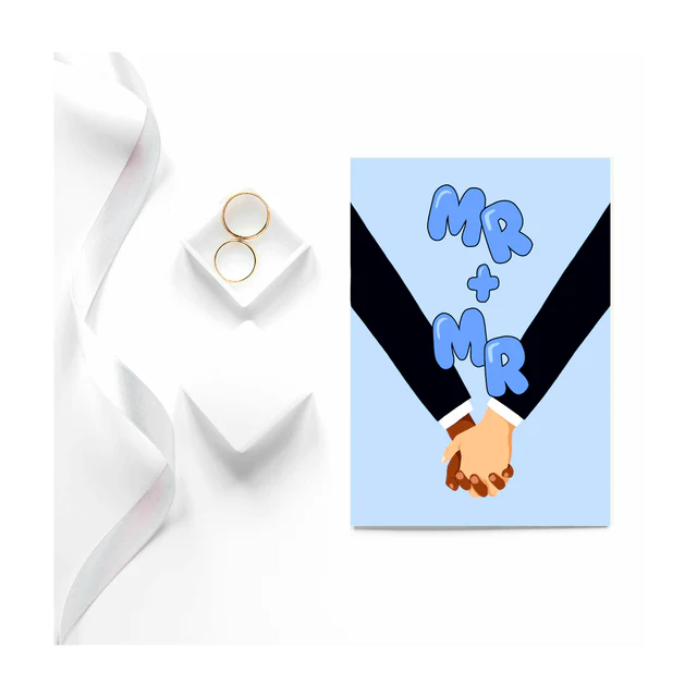 Mr And Mr Wedding Card