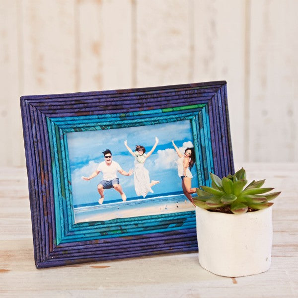 Recycled Newspaper Photo Frame